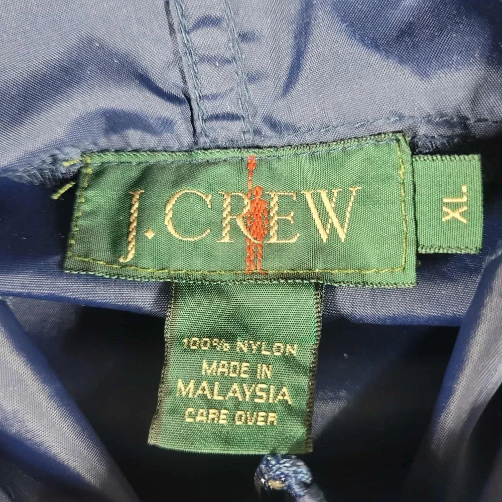 J. Crew Oarsman Windbreaker Jacket Men's XL Blue Head Of The Charles Regatta